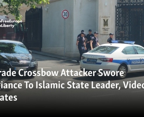 Belgrade Crossbow Attacker Swore Allegiance To Islamic State Leader, Video Indicates