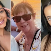 Louise Hunt, her mum, Carol, and sister, Hannah